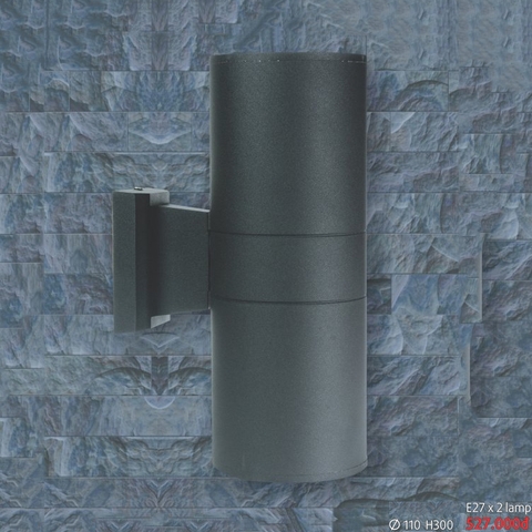 Đèn tường ống nhòm 2 đầu thân đen kín