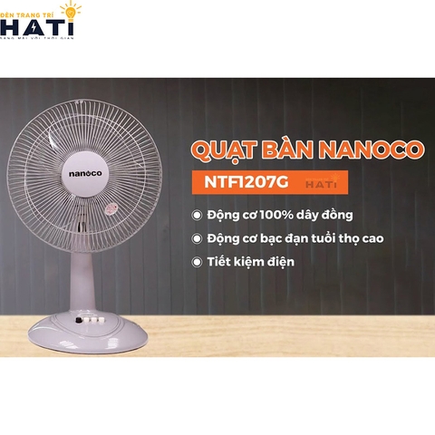 Quạt bàn Nanoco NTF1207G