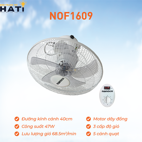 Quạt đảo Nanoco NOF1609