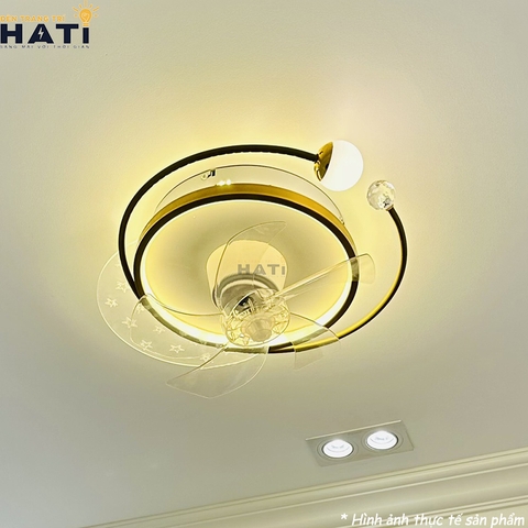 Quạt ốp trần Galaxy màu vàng