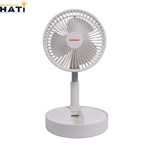 Quạt sạc Nanoco NFF1617W màu trắng