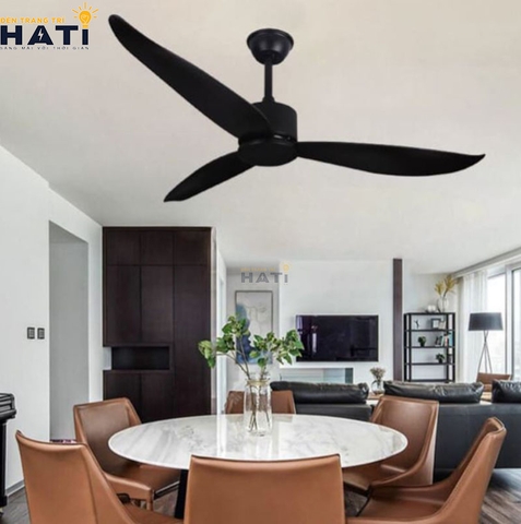 Quạt trần 3 cánh Salic màu Đen