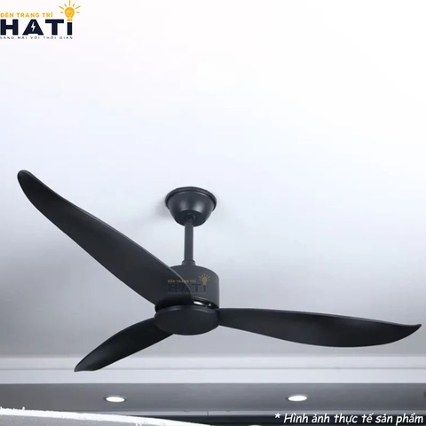 Quạt trần 3 cánh Salic màu Đen