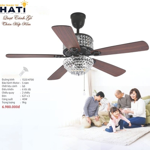 Quạt trần 5 cánh Zino