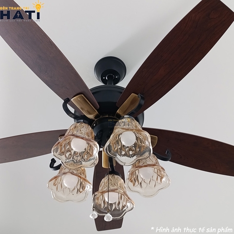Quạt trần cánh gỗ Cale - 52WE-7069