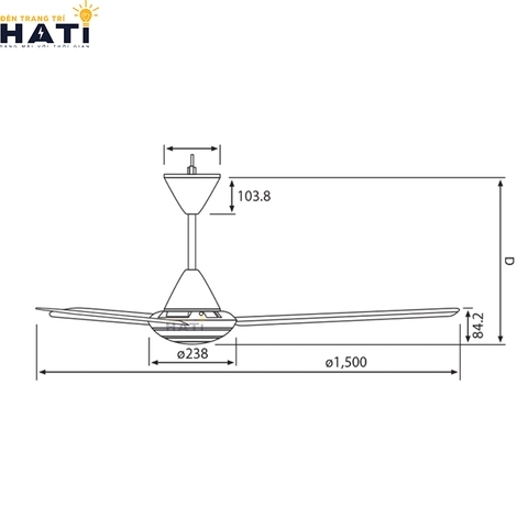 Quạt trần Panasonic  F-60MZ2-MS