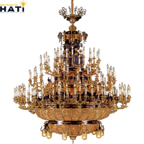 Đèn chùm đồng cổ điển Valira