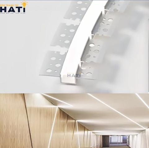 Thanh nhôm led âm viền Anfaco B15