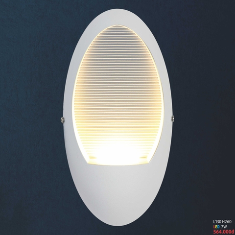 Đèn tường led elip có sọc ngang