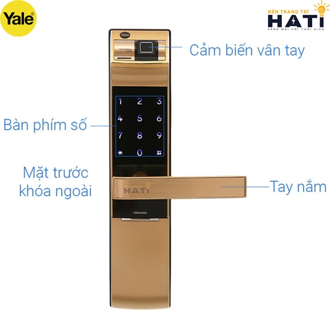 Khóa vân tay Yale YDM4109A màu vàng