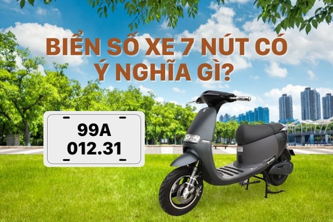 Biển số xe 7 nút có ý nghĩa gì? Quy tắc luận giải phong thủy