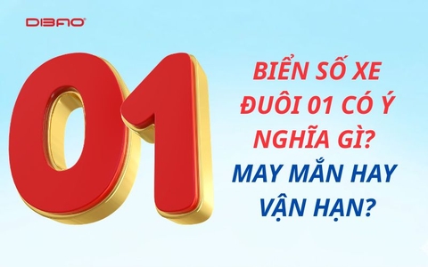Biển số xe đuôi 01 có ý nghĩa gì? May mắn hay vận hạn?