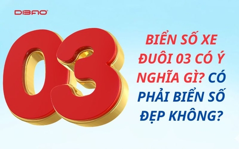 Biển số xe đuôi 03 có ý nghĩa gì? Có phải biển số đẹp không?