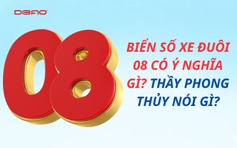 Biển số xe đuôi 08 có ý nghĩa gì? Thầy phong thủy nói gì?