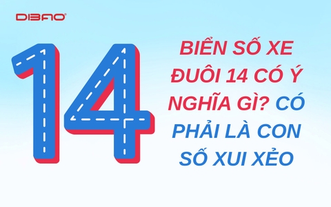 Biển số xe đuôi 14 có ý nghĩa gì? Có phải là con số xui xẻo