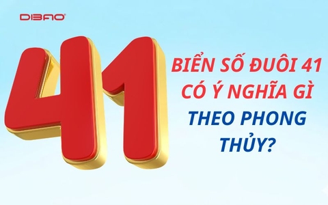 Biển số đuôi 41 có ý nghĩa gì theo phong thủy?