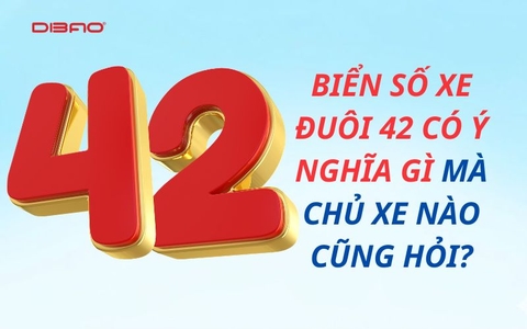 Biển số xe đuôi 42 có ý nghĩa gì mà chủ xe nào cũng hỏi?
