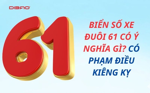 Biển số xe đuôi 61 có ý nghĩa gì? Có phạm điều kiêng kỵ