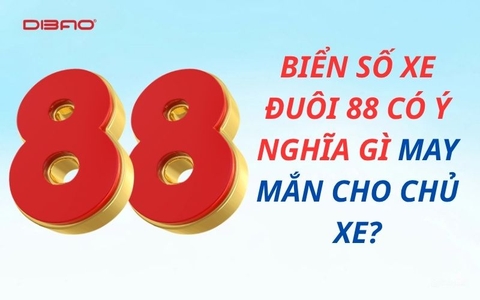 Biển số xe đuôi 88 có ý nghĩa gì may mắn cho chủ xe?