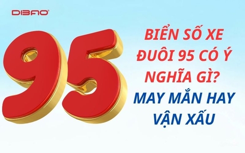 Biển số xe đuôi 95 có ý nghĩa gì? May mắn hay vận xấu