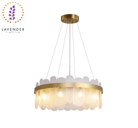 Đèn chùm pha lê xếp vảy cao cấp
