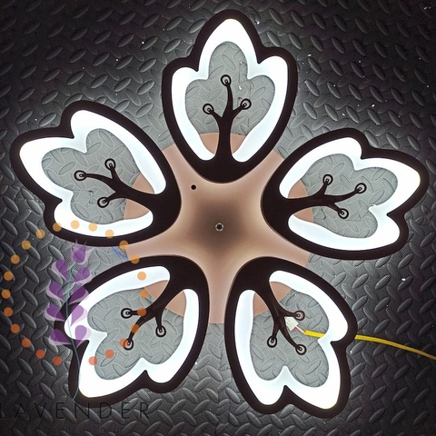 Đèn LED mâm DIMMER thông minh lá phong