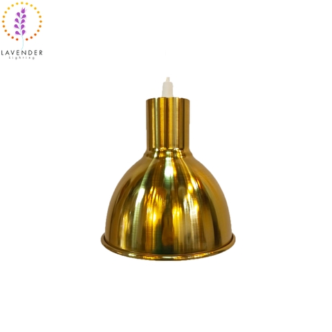 Đèn thả nửa cầu có viền chao mạ đồng - TH439A