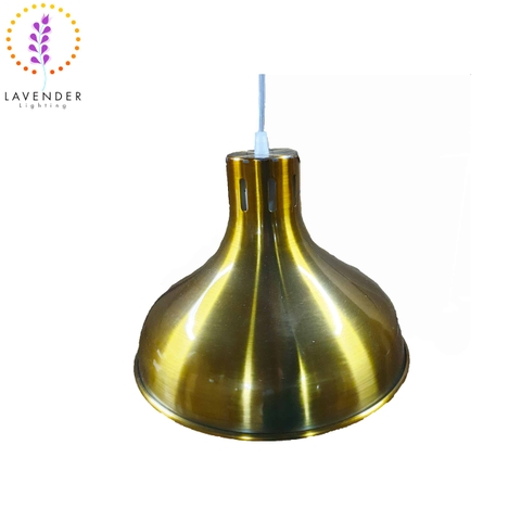 Đèn thả chao hình loa mạ đồng