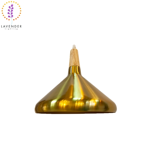 Đèn thả hình phễu chao mạ đồng - TH459A