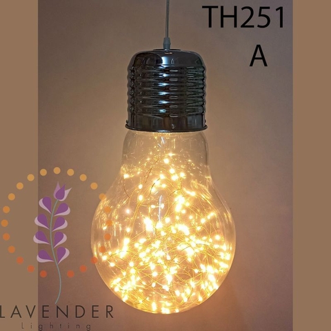 Đèn thả thủy tinh bóng đèn led rối