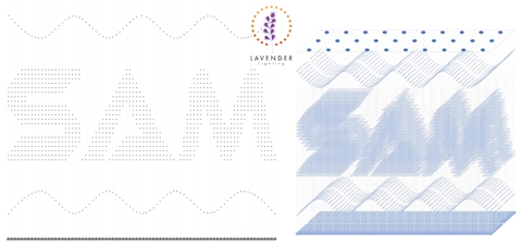 PL018 - Đèn LED mâm pha lê logo thương hiệu