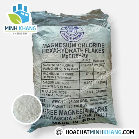 Khoáng Magie Clorua  - MgCL2 vảy - Magnesium Chloride