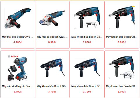 máy khoan bosch chính hãng, giá rẻ tại thanh hóa