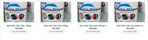 Sơn mầu việt tiệp, sơn chống rỉ việt tiệp