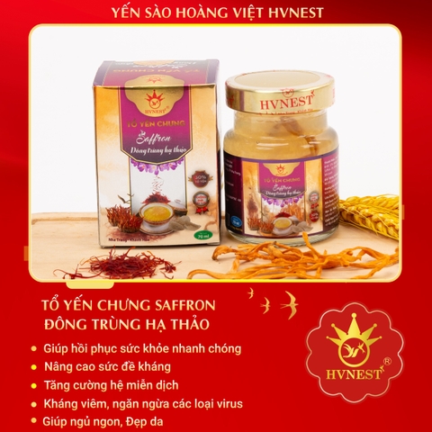 Tổ Yến Chưng Saffron - Đông Trùng Hạ Thảo