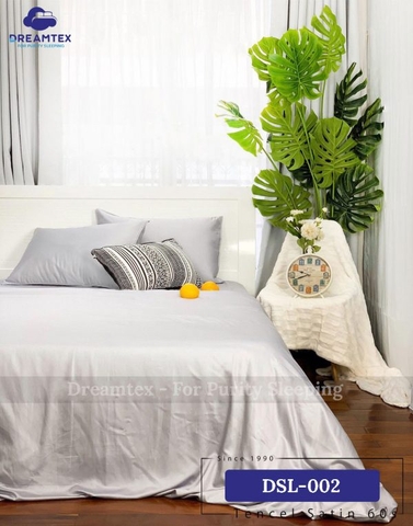 Chăn ga Tencel đơn sắc DREAMTEX không mền - CHÍNH HÃNG, CAO CẤP