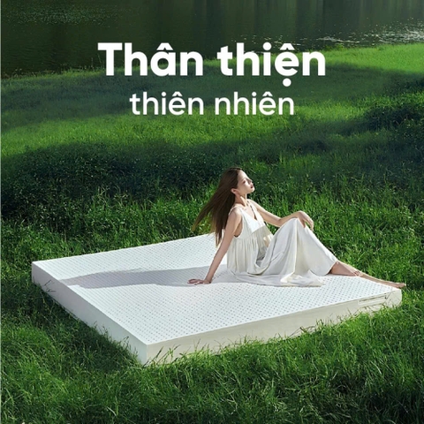 [FREE SHIP] Nệm cao su thiên nhiên Happy Gold Kim Cương - CHÍNH HÃNG, BẢO HÀNH 12 NĂM