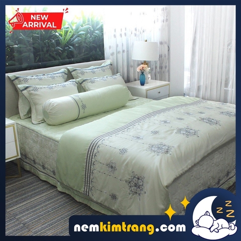 BỘ Ga (Drap) Nệm Tencel Edena Mẫu 766 CHÍNH HÃNG, CAO CẤP