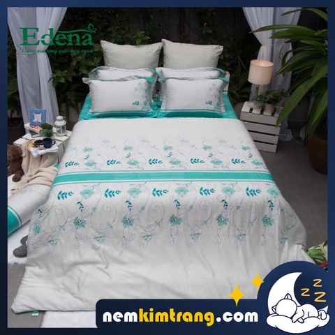 Bộ Ga (Drap) Nệm Tencel Edena Mẫu 757 - CHÍNH HÃNG, CAO CẤP