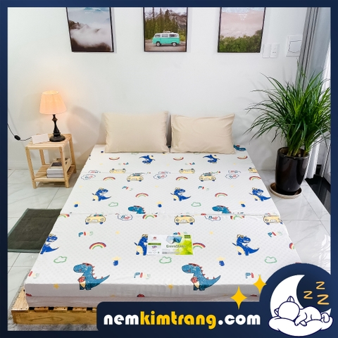 Nệm Cao Su Vạn Thành Green Sleep Gấp 3 - CHÍNH HÃNG, BẢO HÀNH 05 NĂM