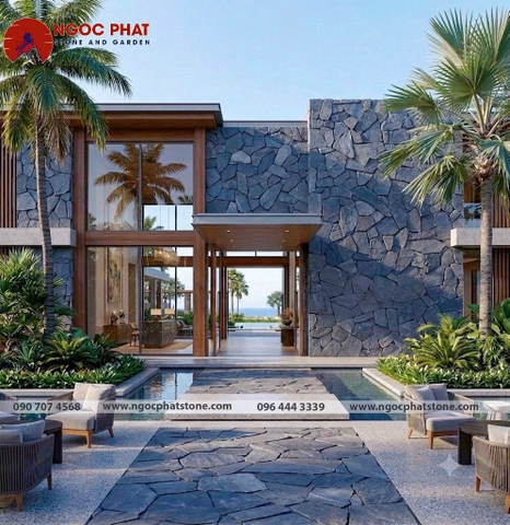 ĐÁ RỐI XANH ĐEN TỰ NHIÊN