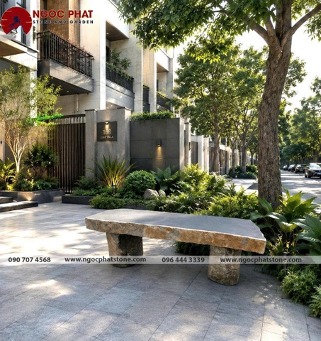 GHẾ ĐÁ BAZAN TỰ NHIÊN NGUYÊN KHỐI