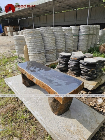 GHẾ ĐÁ BAZAN TỰ NHIÊN NGUYÊN KHỐI