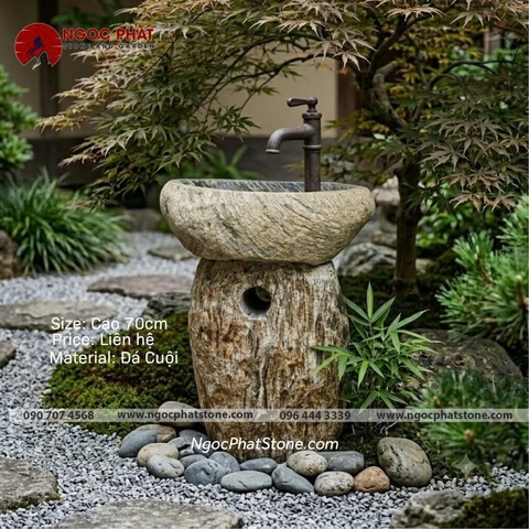 CHẬU ĐÁ LAVABO ĐÁ CUỘI