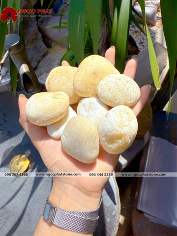 SỎI THẠCH ANH TRẮNG TỰ NHIÊN