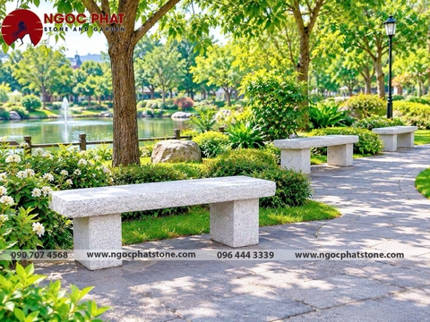 GHẾ ĐÁ GRANITE TỰ NHIÊN NGUYÊN KHỐI