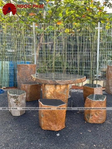 BÀN GHẾ ĐÁ BAZAN