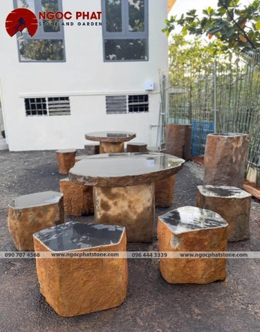 BÀN GHẾ ĐÁ BAZAN