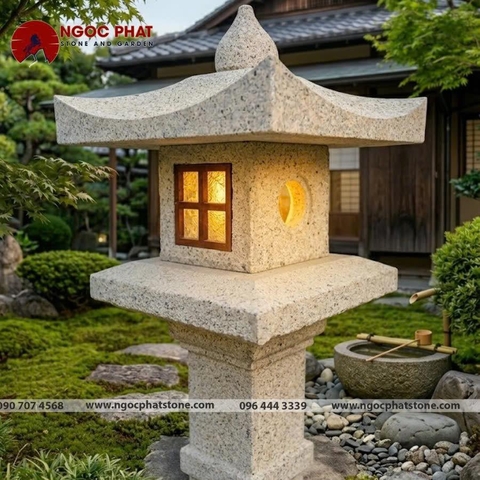 Đèn Đá Granite Nhật Bản