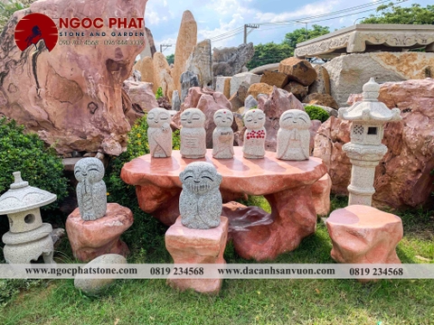 TƯỢNG CẦU NGUYỆN JIZO NHẬT BẢN TRANG TRÍ SÂN VƯỜN